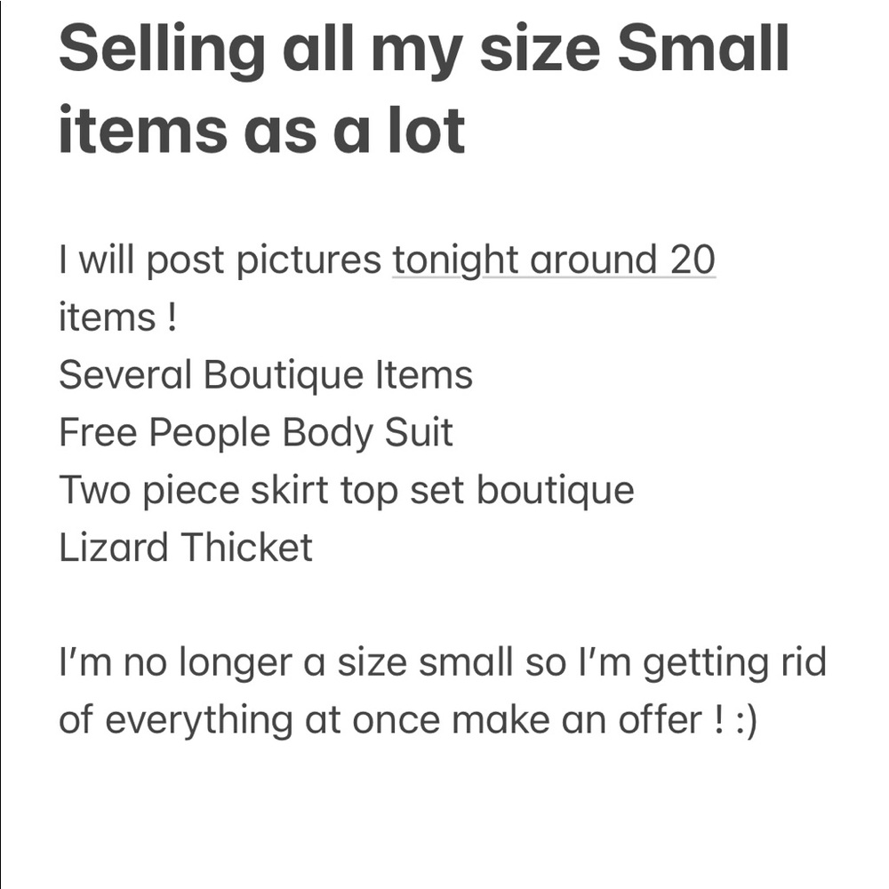 Lot of 15+ items including boutique and free people